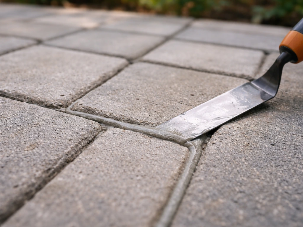 how to make patio grout