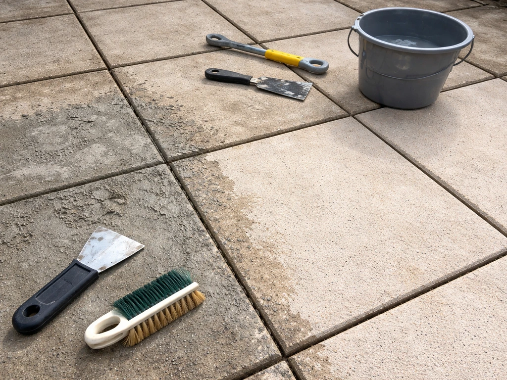 How to Remove Mortar From Patio Slabs: DIY Steps