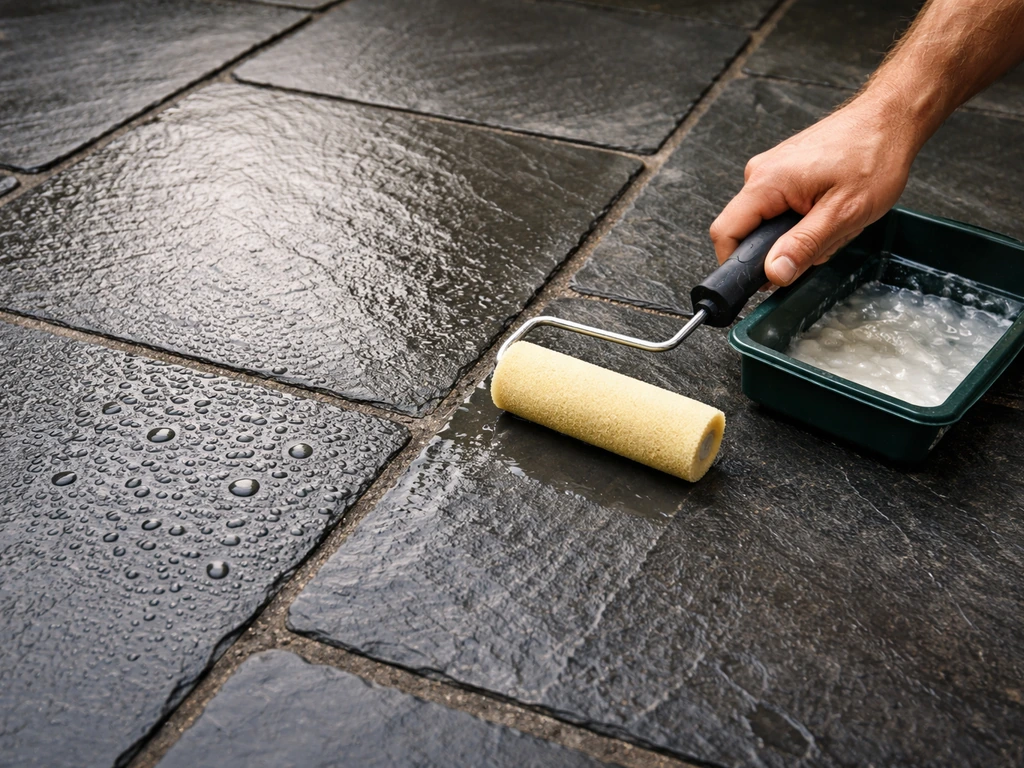 how to seal a slate patio