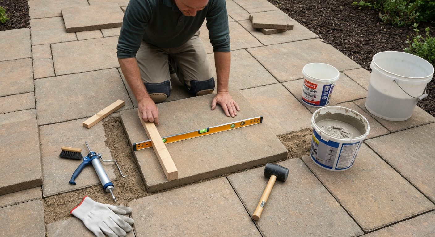 How to Stick Down a Loose Patio Slab: Step-by-Step Fix