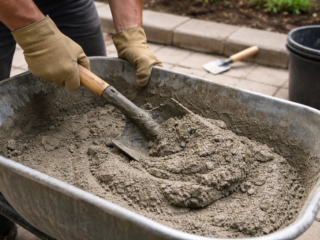 how to mix patio mortar