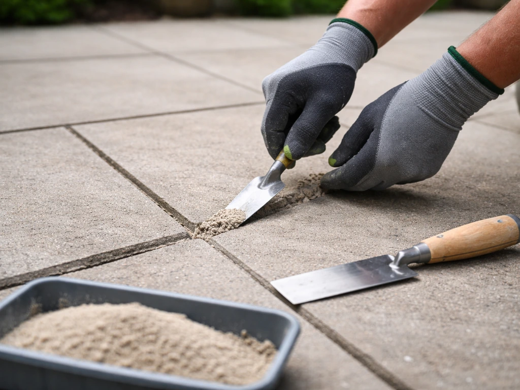 How to Fill Gaps in Patio Slabs Step by Step